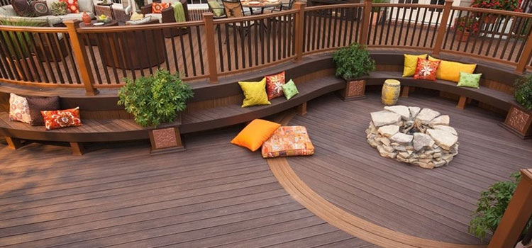 Gray TREX Decking in Gardena, CA