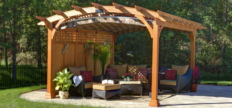 Modern Wood Pergola Installation in Gardena, CA